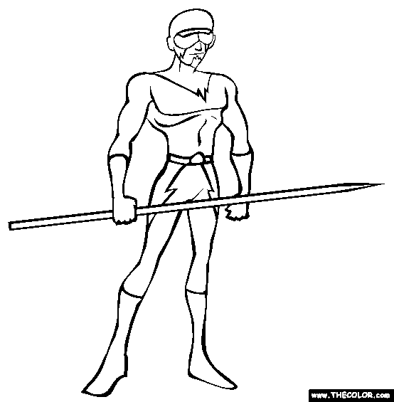 The Javelin Coloring Page